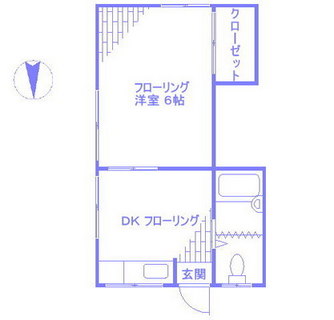 東京都新宿区若葉２丁目 賃貸アパート 1DK