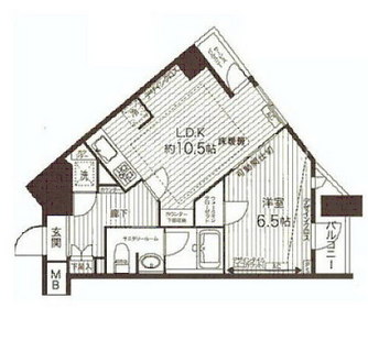 東京都千代田区九段南２丁目 賃貸マンション 1LDK