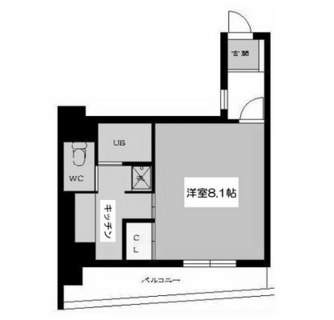 東京都千代田区飯田橋２丁目 賃貸マンション 1K