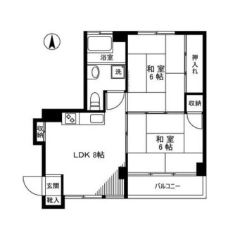 東京都千代田区富士見１丁目 賃貸マンション 2DK