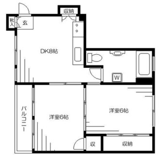 東京都千代田区富士見１丁目 賃貸マンション 2DK